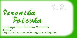 veronika polevka business card